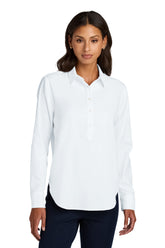 Mercer+Mettle® Women's Long Sleeve Modern Oxford Shirt - White - XS